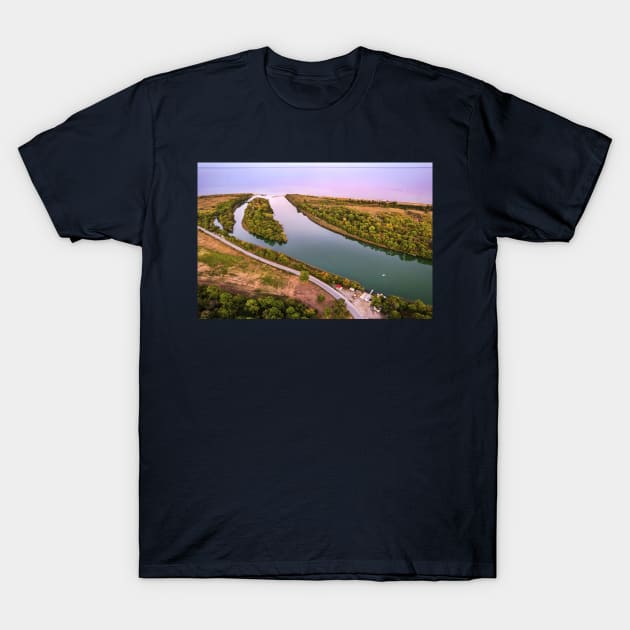 Where the river meets the sea T-Shirt by Cretense72